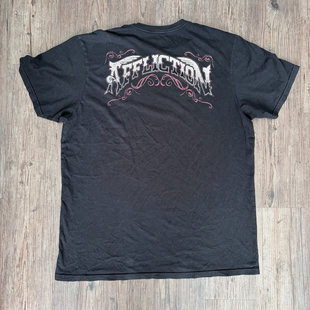 AFFLICTION BLACK TOOTH GRAPHIC TEE BLACK MEN'S XL - Picture 2 of 3